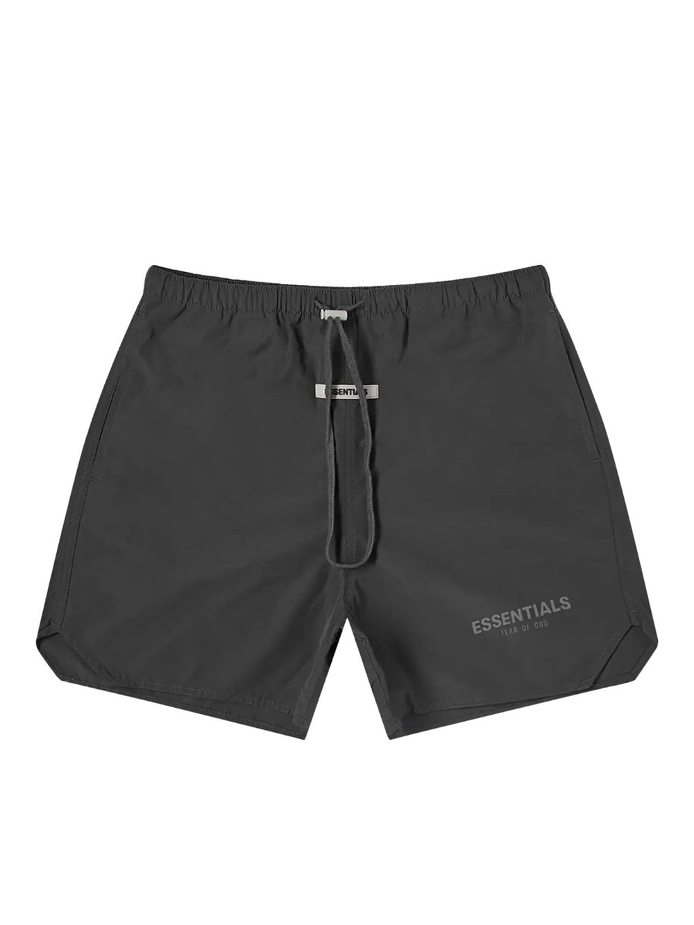 Fear of God Essentials Volley Shorts Elastic Waist Medium Black Cotton Nylon FOG